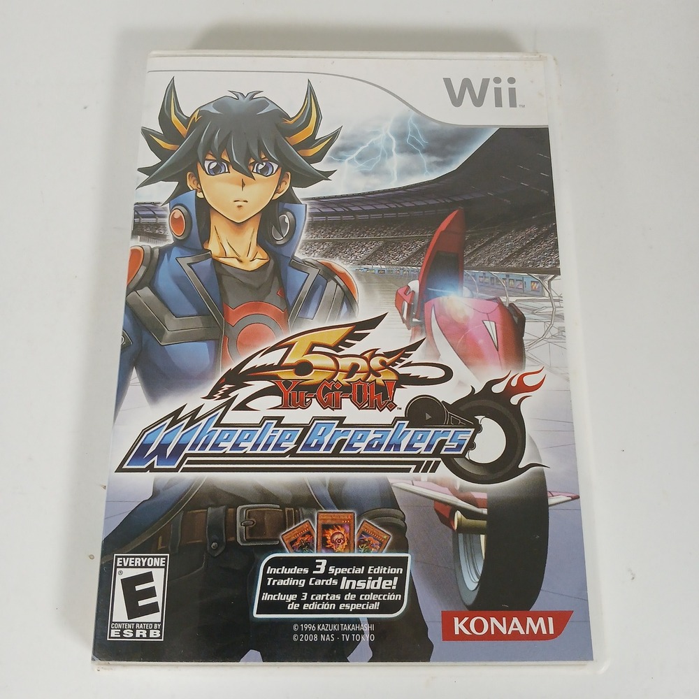 Nintendo Wii Konami Yu-Gi-Oh! 5D's Wheelie Breakers Game Racing Anime CIB